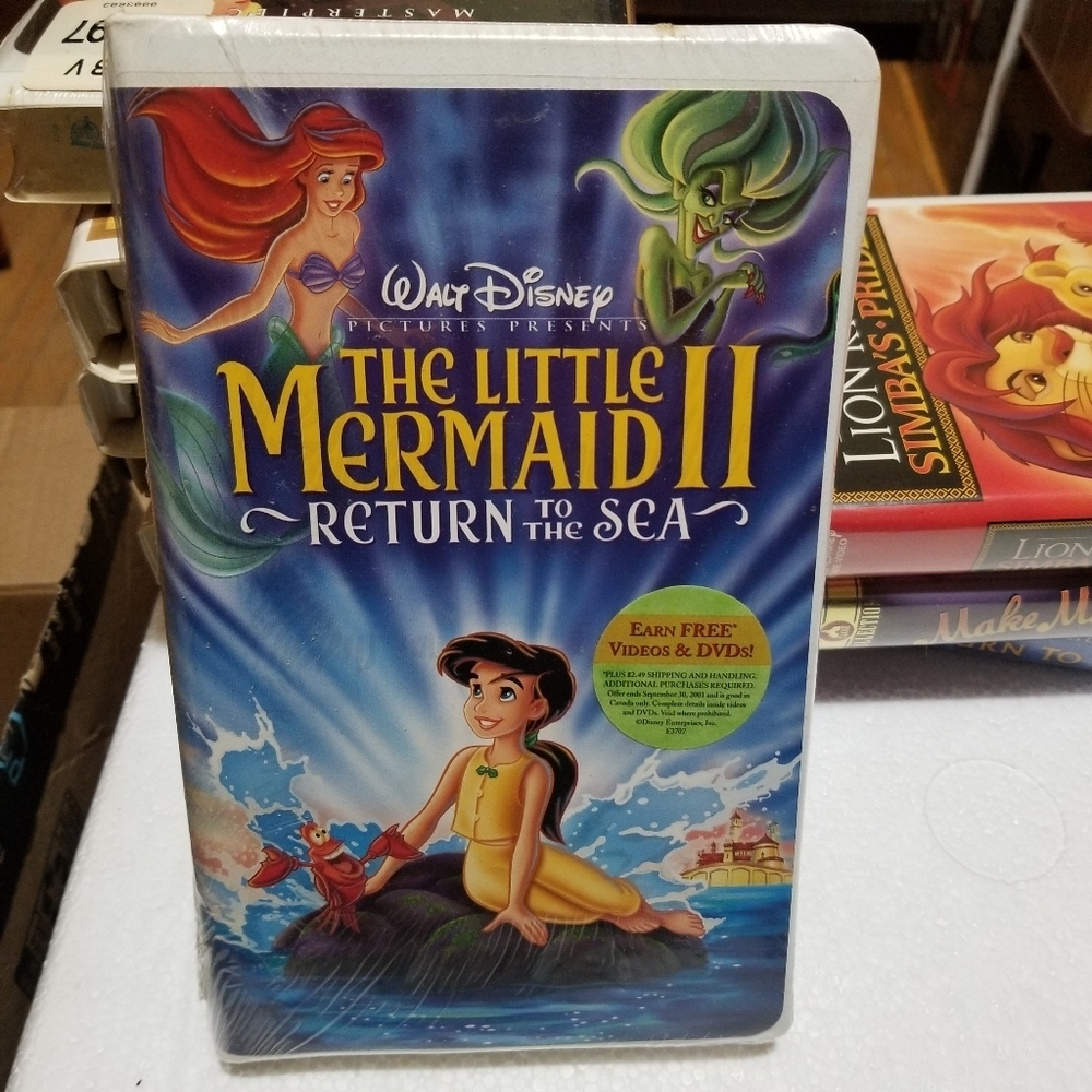 Walt Disney presents The Little Mermaid 2 Return to the Sea VHS Movie Unopen